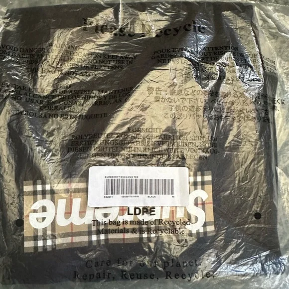 Supreme Burberry box logo tee
